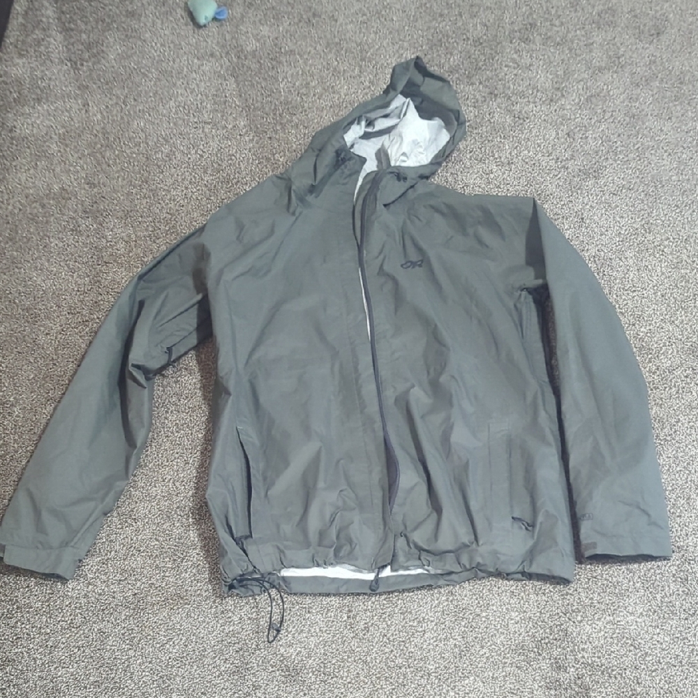 Outdoor Research Men's Dark Gray Raincoat